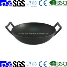Customize Preseasoned Nonstick Cast Iron Wok 31cm 12′′ China Factory